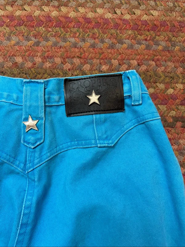 Vtg Roper Blue Star Concho High Rise Western Jeans - Image 5