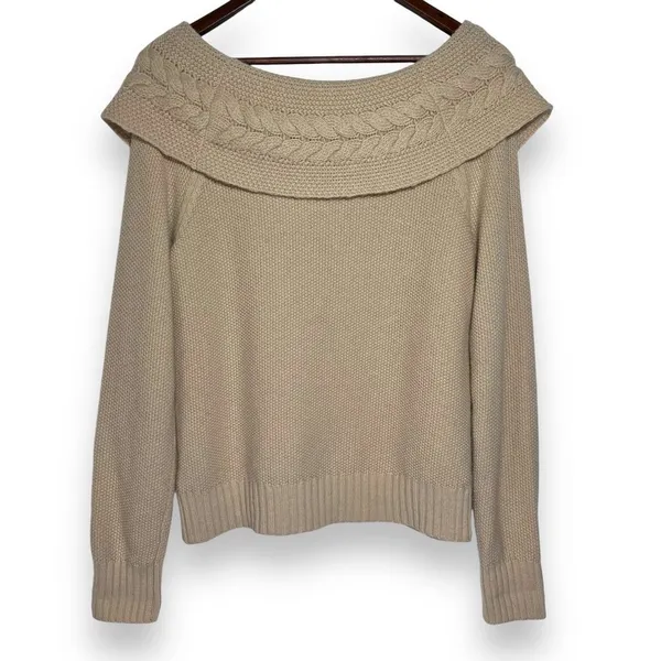 Lauren Ralph Lauren Lambswool Angora Rabbit Hair Cashmere Blend‎ Knit Sweater M - Image 5