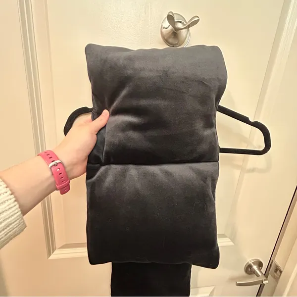 NWT Lululemon Black Velour Wunder Puff Scarf with Button Close and Pockets - Image 6