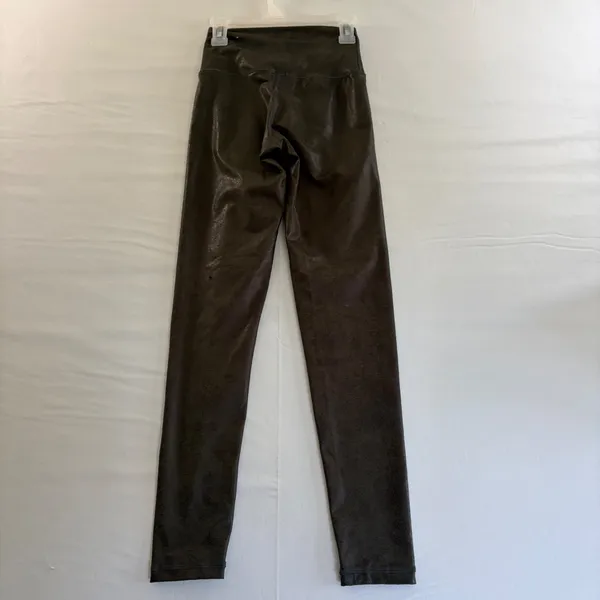 OFFLINE by Aerie Crackle Metallic High Waisted Leggings Olive Green‎ XS - Image 10