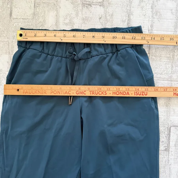 Lululemon On The Fly 7/8 Pant Blue Luxtreme 27" Travel Work Move Trousers Sz 4 - Image 8