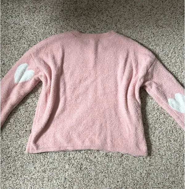 Happily Grey Pink Hearts Lounge Set - Image 3