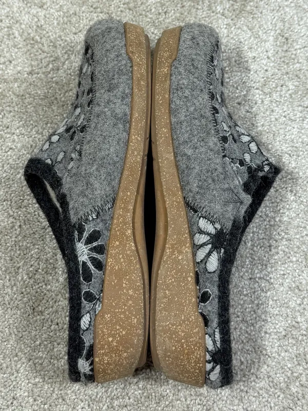 Täos Footwear Women's Woolderness 2 Wool Blend Fur Clogs in Grey 40/US 9 - Image 6