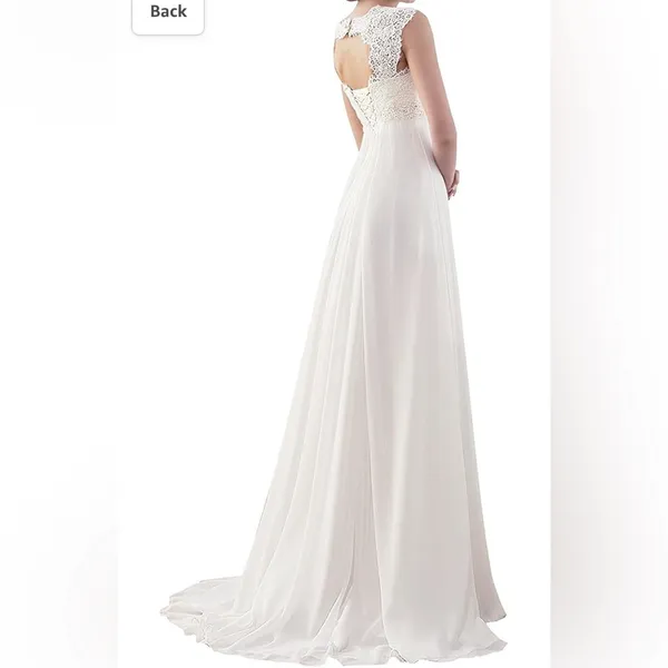 Wedding Dress White Size 16 - Image 3