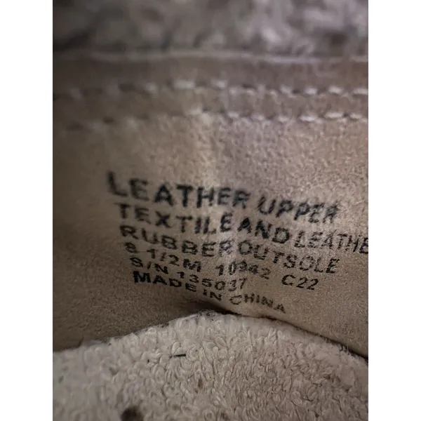 Tory‎ Burch Hank Court Sneakers Women Size 8.5 Brown Cream Lace Up Logo #S103-1 - Image 9