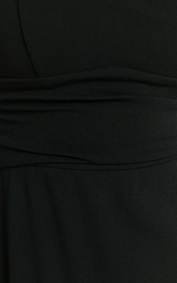 New Showpo Tahlia Midi Dress Sweetheart Ruched Dress In Black MSRP $109 - Image 4