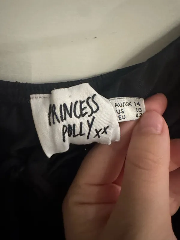 Princess Polly Top Black - Image 3