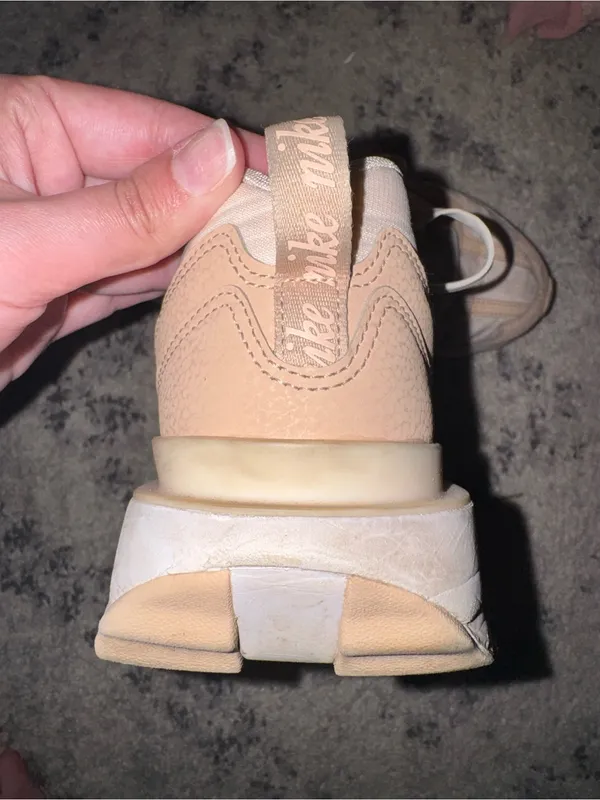 Nike Women’s Light Beige/Pale Pink Air Max Platform Sneakers - Image 3