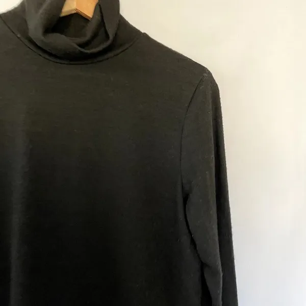 Alpine Design black turtleneck knit sweater casual women's size‎ medium warm - Image 2