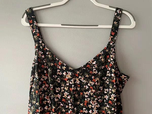 Abercrombie Midi Dress Floral Slit - Image 2