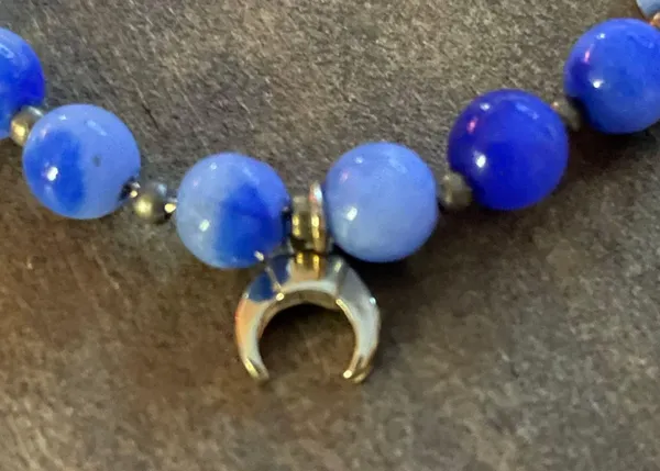 Charming Charlie Blue Bead Pull Clasp Bracelet - Image 4