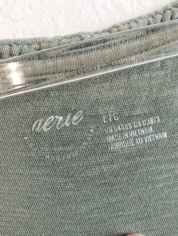 Aerie Cropped V-Neck Line Short Sleeve Tee Shirt - Image 7