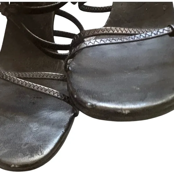 Vintage Y2K Nine West strappy leather heels - Image 4