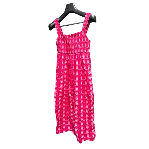 Zara Pink Polka Dot Shirred Summer Dress XS - NWOT - Image 4