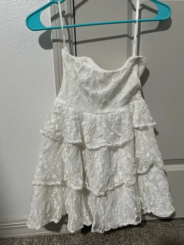 Lulus Lace Dress Strapless - Image 2