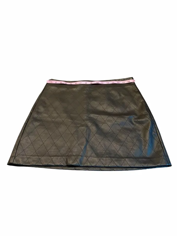 LOFT quilted faux leather skirt - Image 3