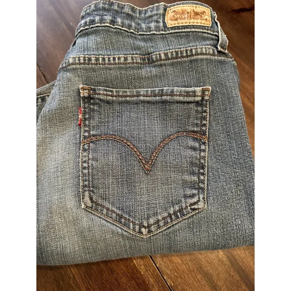 Levi's Mid Rise Skinny Jeans‎ Blue Denim 14m - Image 5
