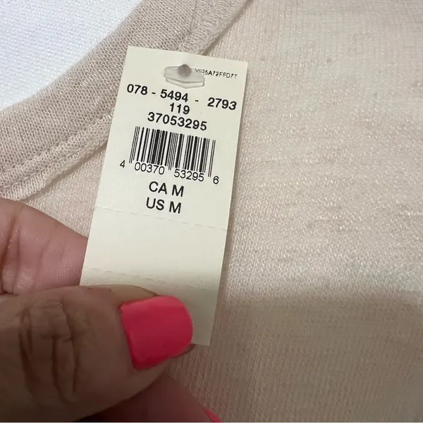 NWT Aerie Linen Blend sunshine Tee Tshirt sz Medium Relaxed Fit womens - Image 8