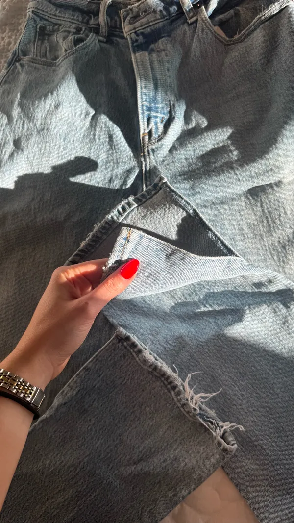 Abercrombie & Fitch Jeans | Abercrombie & Fitch Ultra High Rise 90s Straight Jean Split Hem - Image 2