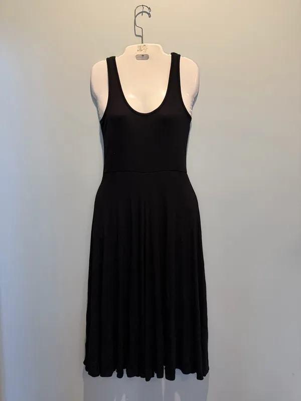 Marine Layer Lexi Fit and Flare black sleeveless midi dress Size XSmall NWT - Image 6