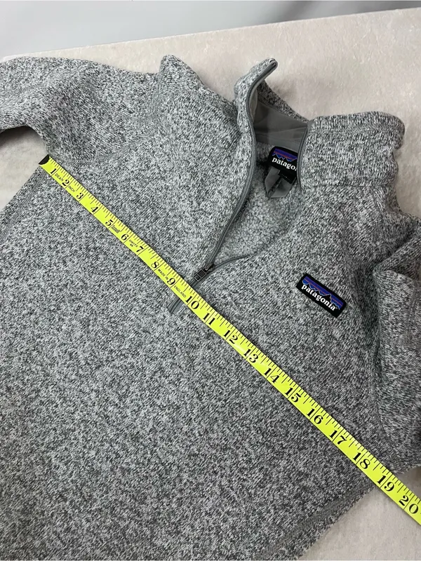 Patagonia Better Sweater Womens Medium‎ Gray Hiking Outdoors 1/4 Zip Gorpcore - Image 5