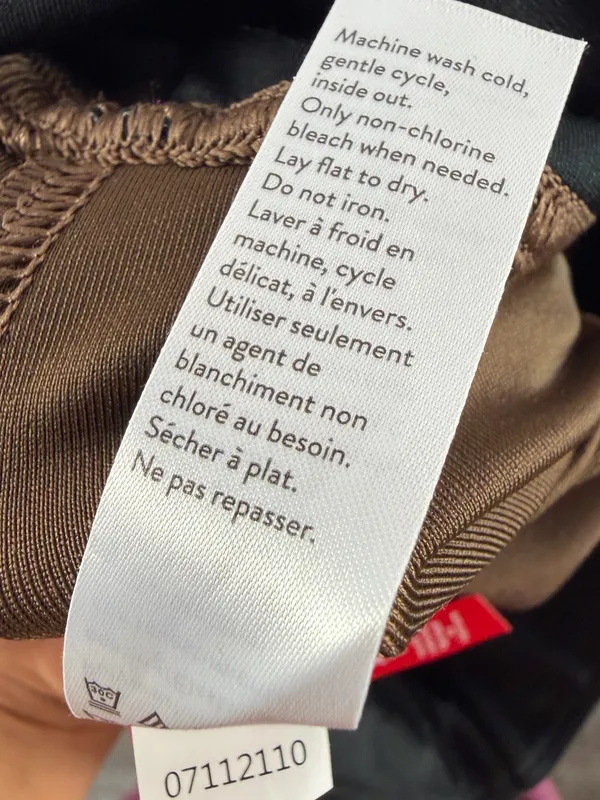 SPANX Faux Leather Leggings In Bronze Metal Size XS - Image 7