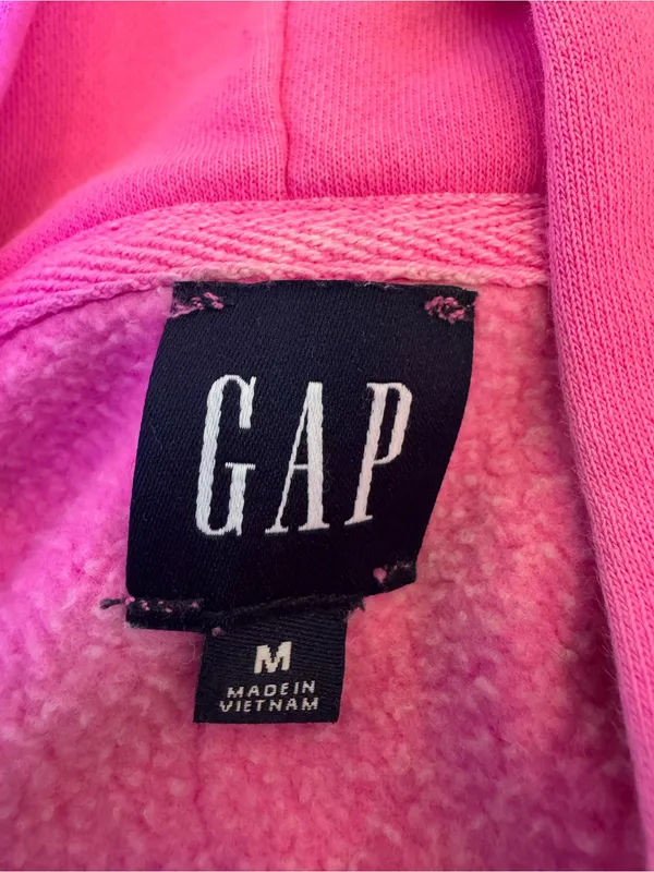 GAP VintageSoft Hoodie SUGAR PLUM NEON PINK SIZE MEDIUM - Image 6