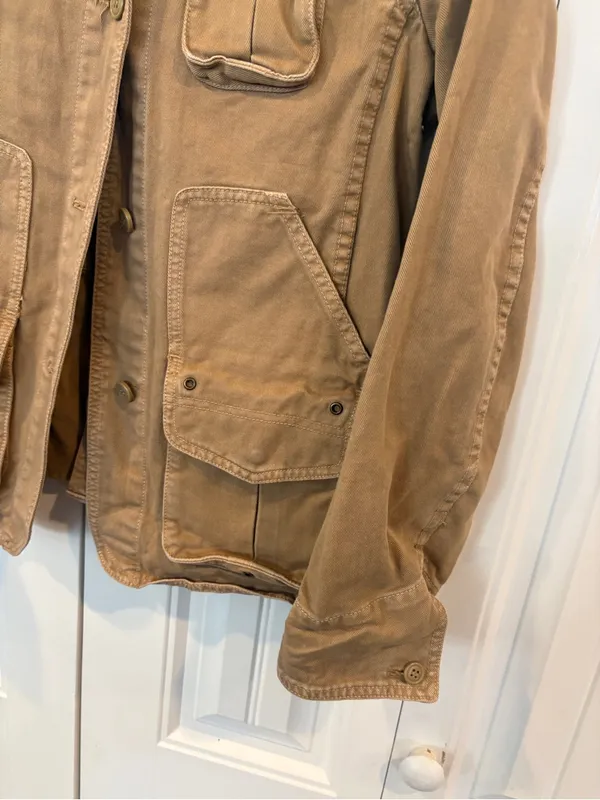 J. Crew tan jacket size petite small - Image 4