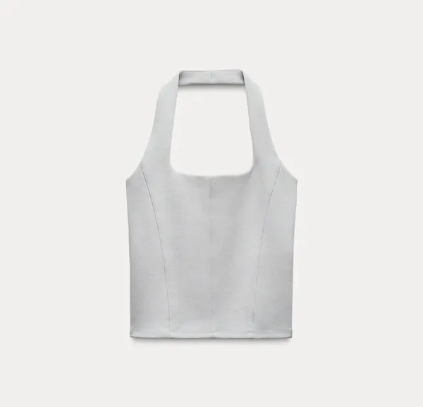 ZARA Interlock Halter Top - Image 9