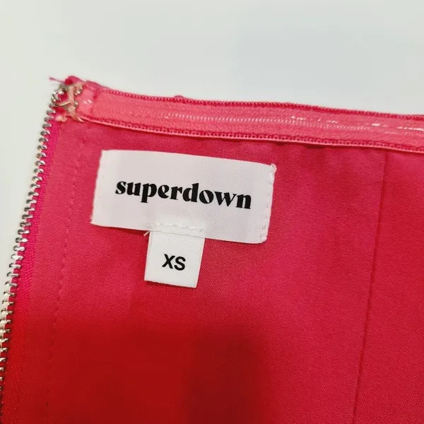 Superdown Clara Cut Out Top in Hot Pink XS - Image 6