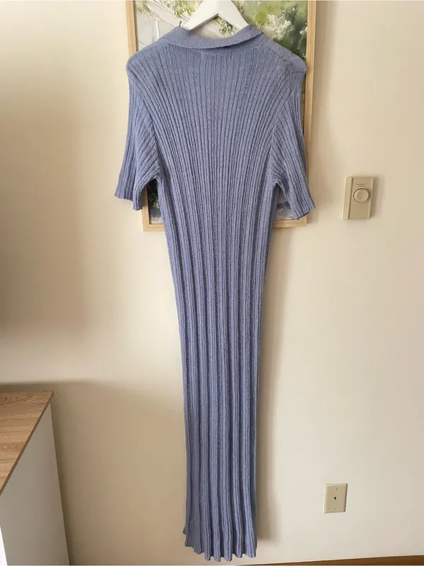 Free People Beach Riding Waves Sweater Midi in Rock Crystal Size Small - Image 5