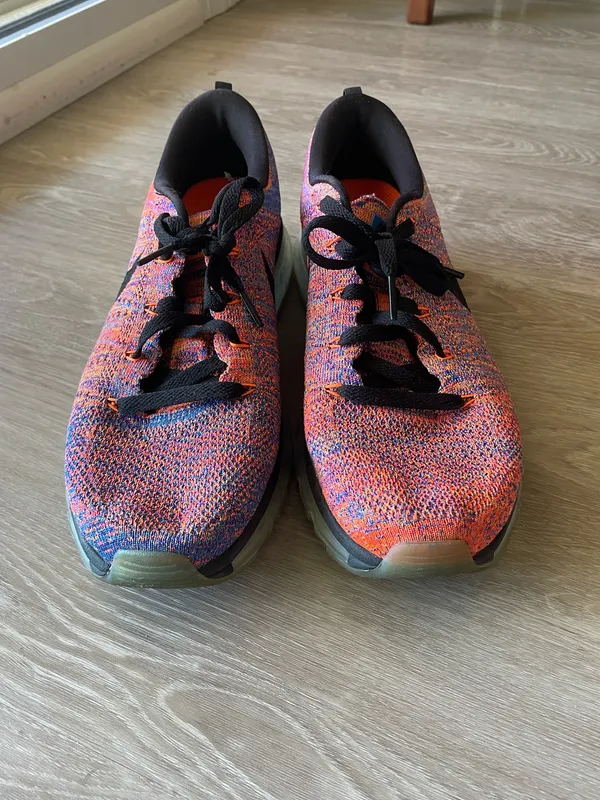 Nike Flyknit Air Max Blue Concord Crimson Sneakers - Image 4
