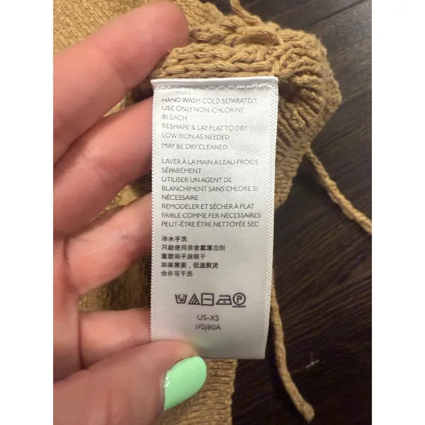 Urban Outfitters Side-Tie Knit Sweater‎ Vest - Camel - XS/TP - Image 5