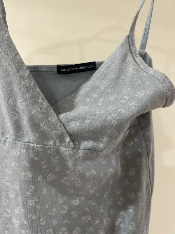 Brandy Melville super pretty grey ish blue colored dress - Image 2