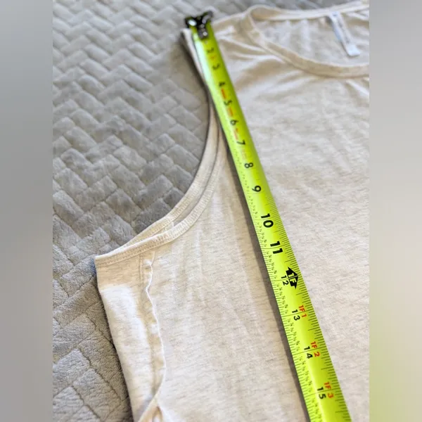 FABLETICS  Tunic Tank Top With Open Sides  Sand color-Size 1X - Image 7