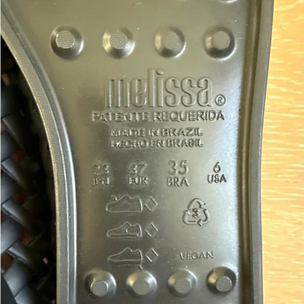 Melissa Possession Ballerina Ballet Flats Jelly Size 6 in Black - Image 6