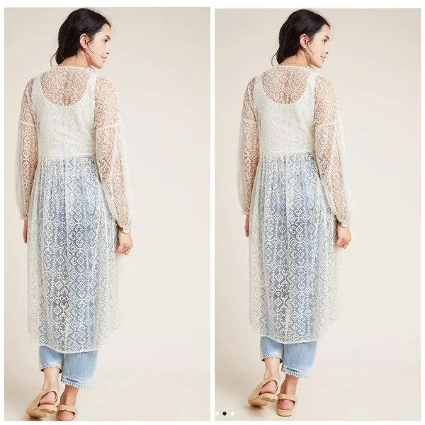 Anthropologie Maeve San-Michel Lace Duster - Image 4