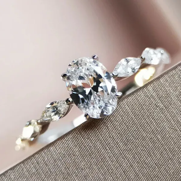 Gorgeous White Sapphire 925 Sterling Silver - Image 2