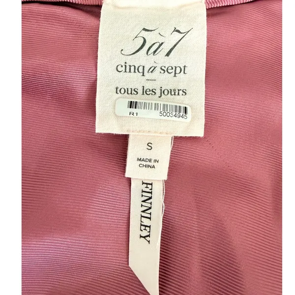 Cinq‎ a Sept Finnley Pink Satin Sleeveless Jogger Jumpsuit Small Tous Les Jours - Image 8