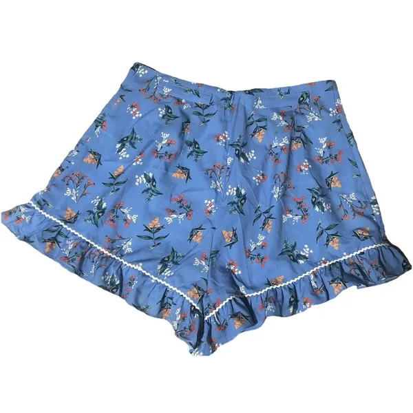 The Fifth Label High Rise Skyward Blue Floral Shorts Sz L Boho Resort Chic Coast - Image 6
