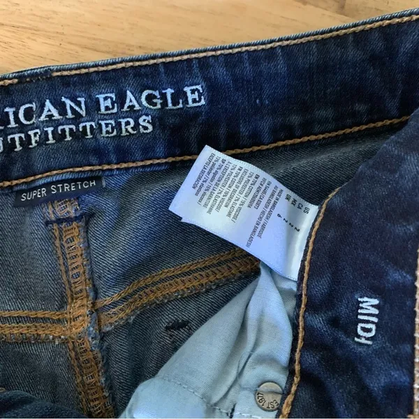 American Eagle Outfitters Midi Denim Shorts 2 - Image 6