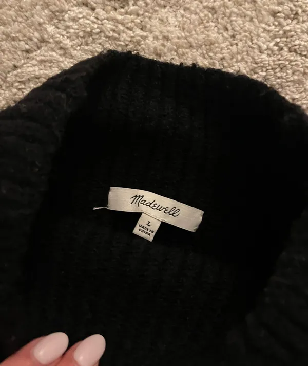 Madewell Black Sweater - Image 2