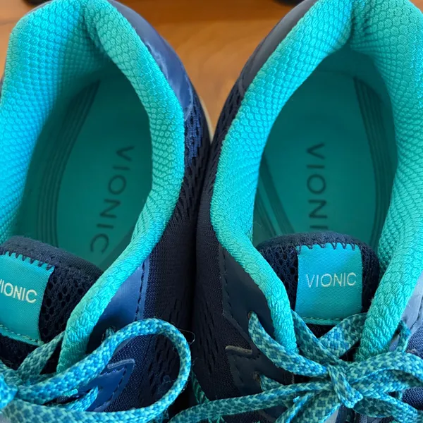 Vionic Emerald Navy Teal Mesh Walking‎ Shoes Sneakers 335EMERALD Womens 10 - Image 8