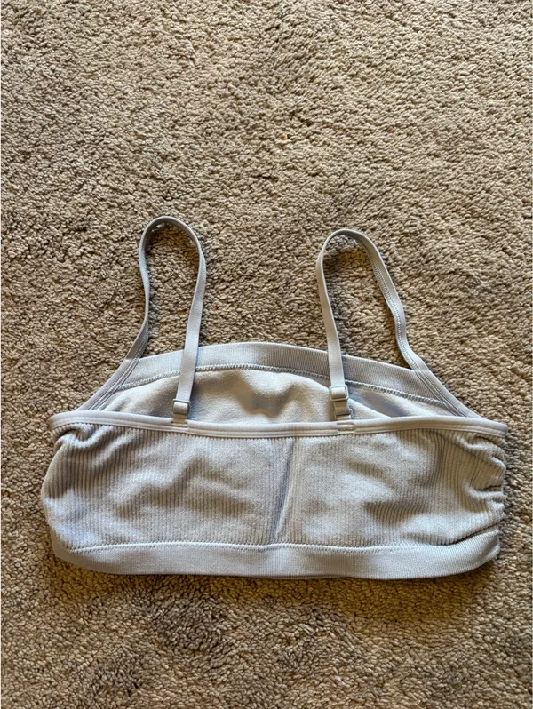 Blue aerie scrunch bra - Image 2