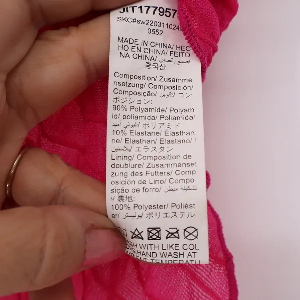 SHEIN Halter Top Women's S Pink Mesh Handkerchief Open Back Excellent - Image 3