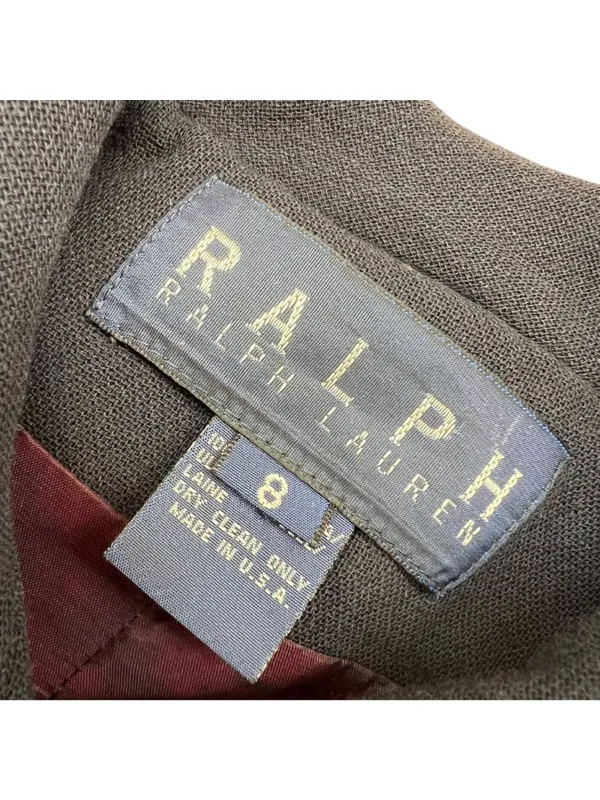 Ralph Ralph Lauren Vintage Double Breasted Wool Peacoat Jacket Navy Blue Size 8 - Image 8