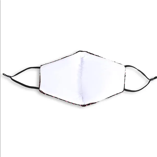 Burgundy Sequin Face Mask Red - Image 4