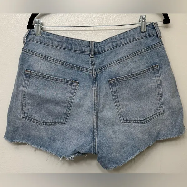 GUC Topshop Moto Denim Shorts | Distressed Edgy High-Waisted Cutoff Shorts - Image 2