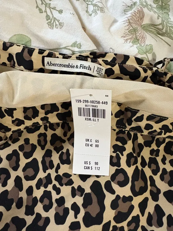 Abercrombie cheetah print slip dress - Image 4