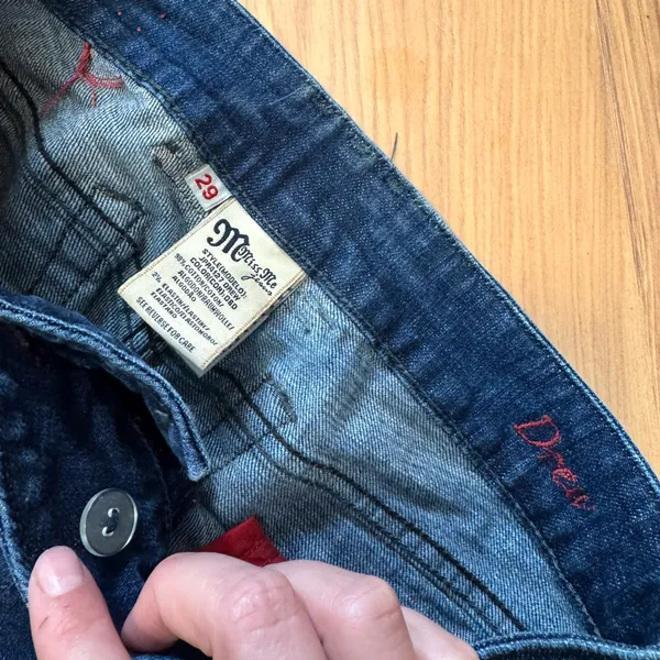 Y2K Miss Me Red Label Drew Low Rise Boot Cut Jeans - Image 4